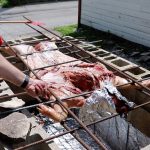 Roasting A Pig